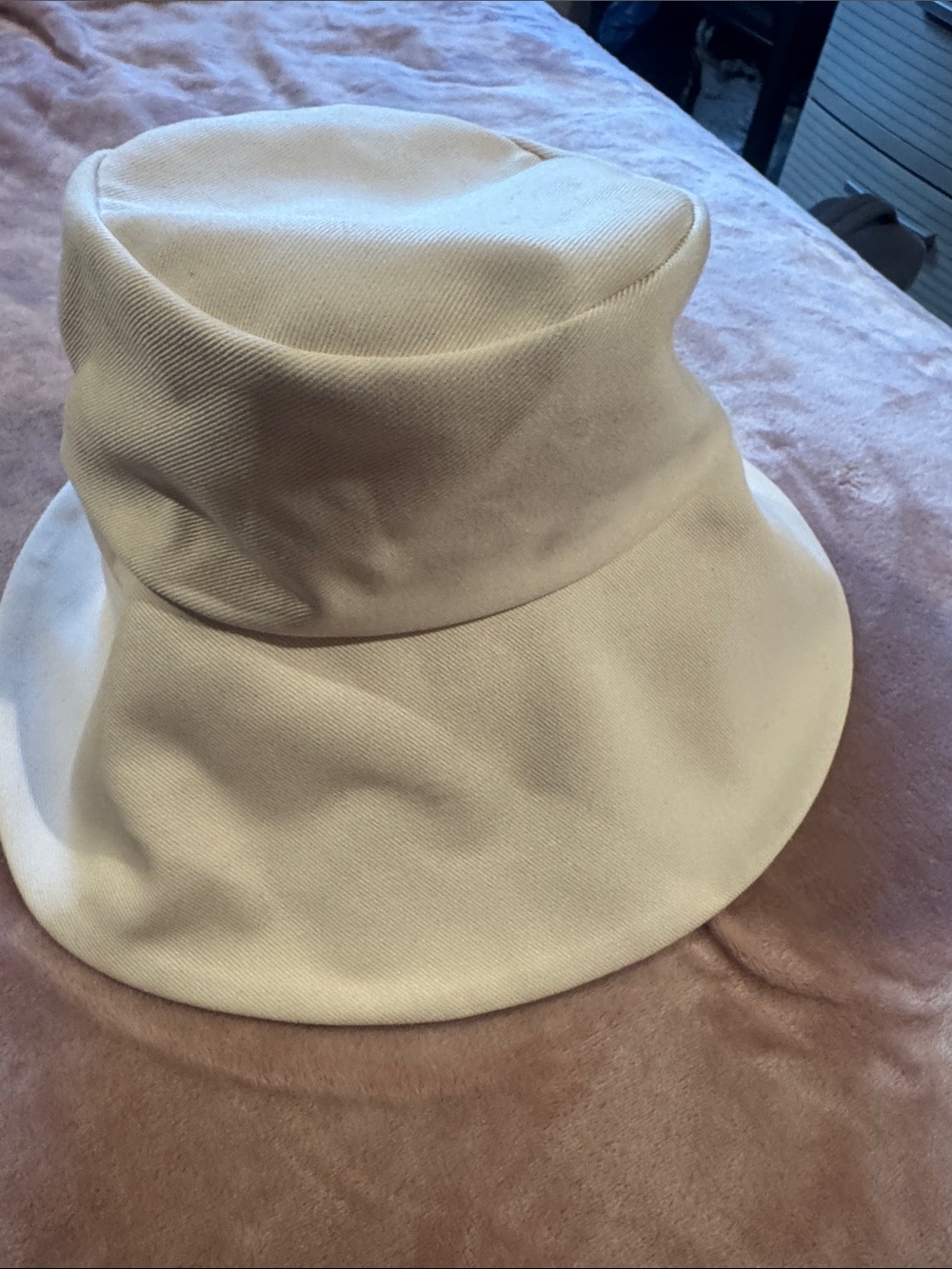 Janessa Leone Cream Bucket Hat